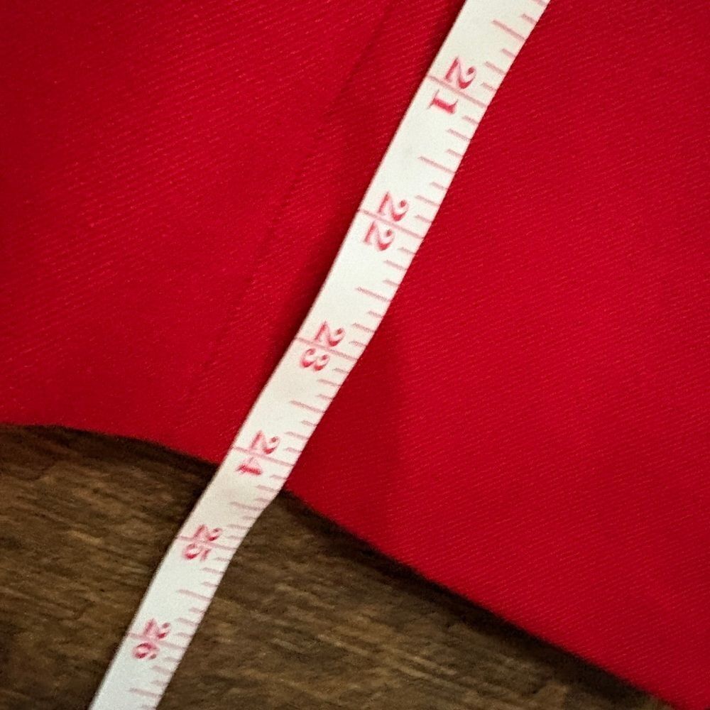 Vintage PENDLETON 100% virgin wool red blazer lined jacket gold buttons sz 10P - Picture 11 of 12
